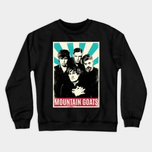 Vintage Retro Mountain Goats Crewneck Sweatshirt